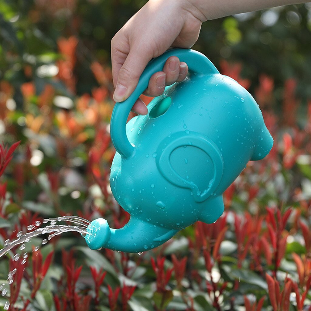 Dessin animé éléphant forme arrosoir Pot maison jardin fleurs plantes arrosage outil plantes succulentes en Pot jardinage bouteille d'eau # TD
