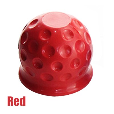 1pc universal 50mm barra de reboque tampa da esfera reboque reboque reboque reboque reboque reboque reboque reboque reboque reboque reboque reboque rv camper atv: Red