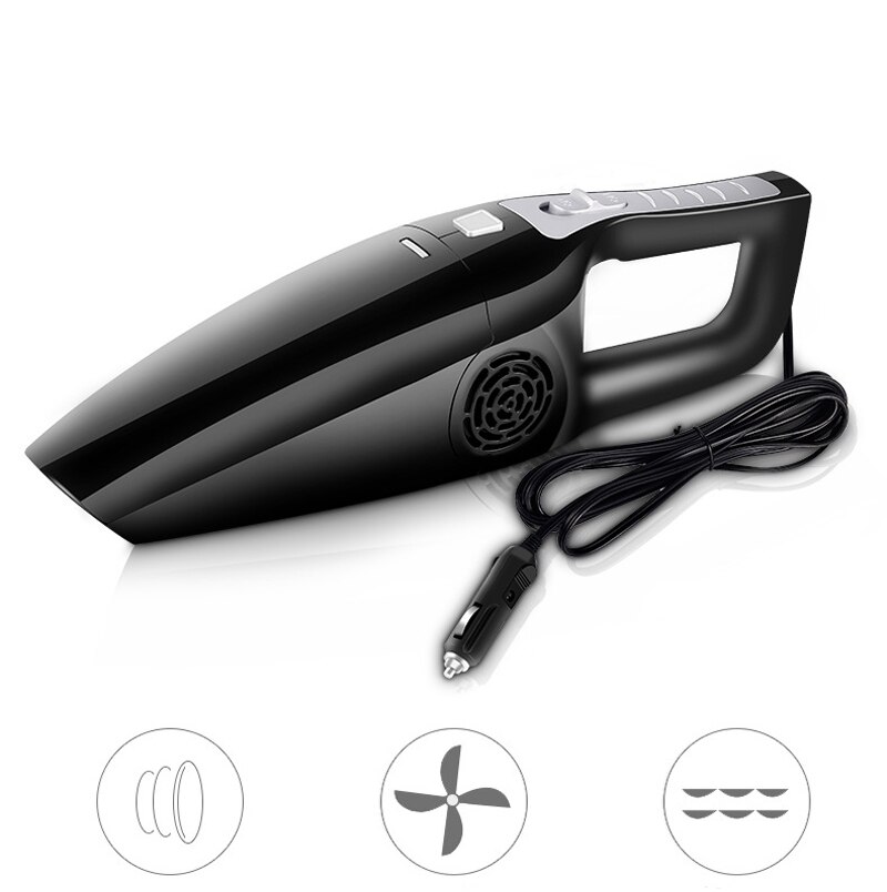 Aspirador de mano para coche, 12V, 120w, herramienta portátil de alta potencia, mini limpiador para coche