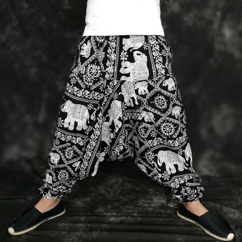 Hiphop herr haremsbyxor baggy gren träningsbyxor vida ben joggare man byxor kläder pantalones hombre: 001