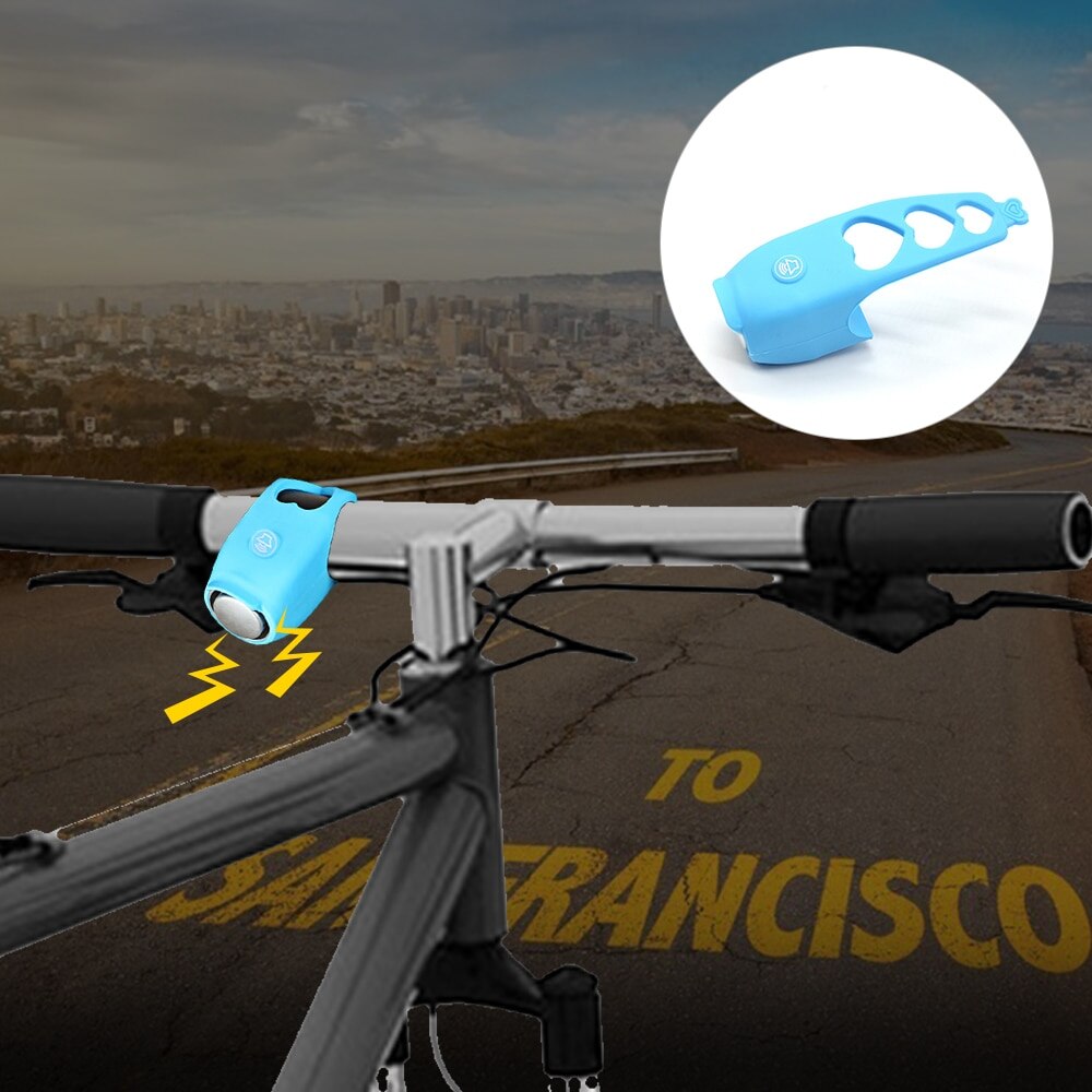 Cloche électronique de vélo 110dB corne étanche à la pluie MBT VTT équipement d'équitation Portable Silicone route vélo guidon cloches