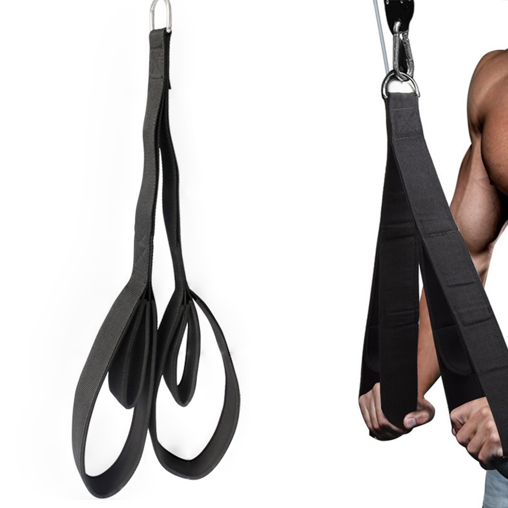 Corde de traction antidérapante pour entraînement musculaire, corde d'exercice pour triceps, longue sangle polyvalente pour pulls faciale/poussetage/groups