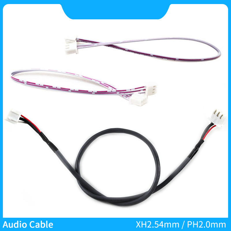 XH2.54mm Audio Cable 30cm / 50cm 2P 3P 4P 5P 6P Male to Male Terminal Signal Line PH2.0-PH2.0mm-XH2.54mm Extension Cord