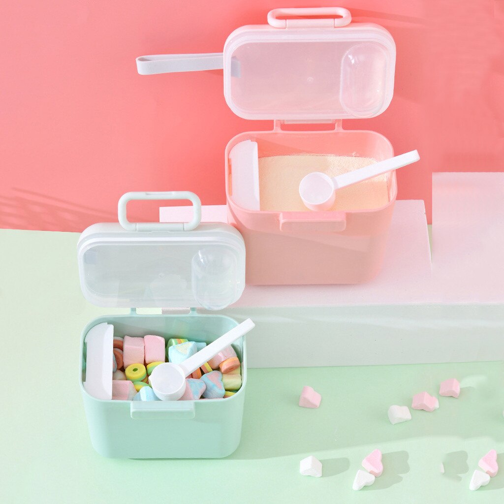 Baby Milk Powder Container Multi Function Portable Infant Mummy Go Out Portable Separate Box Case Airtight Baby Food Storage