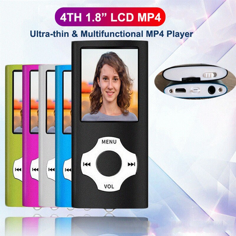 ZK50-reproductor Mp4 MX890, Radio FM deportiva portátil, reproductor multimedia de vídeo y música LCD de 1,8 pulgadas, Radio FM, micrófono, reproductor de Audio y vídeo