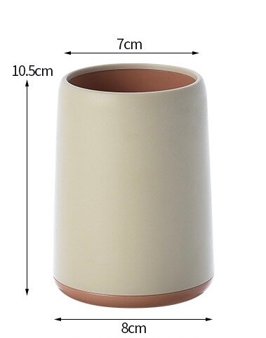 Simple Round Pen Holder Kids Stationery Home Pencil Organizer File Desk Set Offices School Container: 4