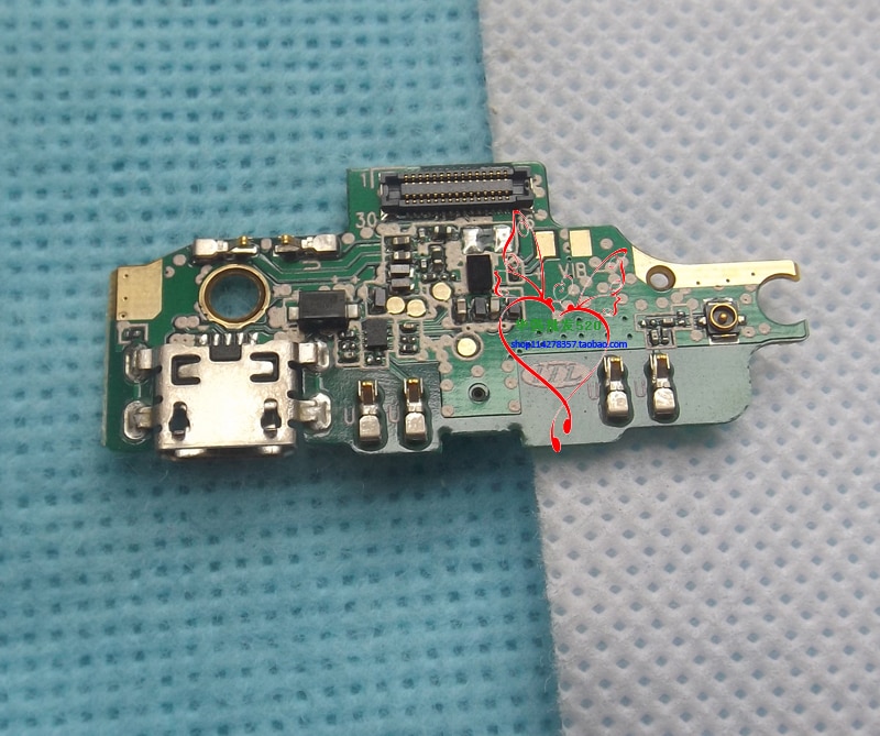 Neue Original Elefon A4 USB Board Lade Dock Stecker Reparatur Zubehör Ersatz Für Elefon A4 5,85 ''Telefon