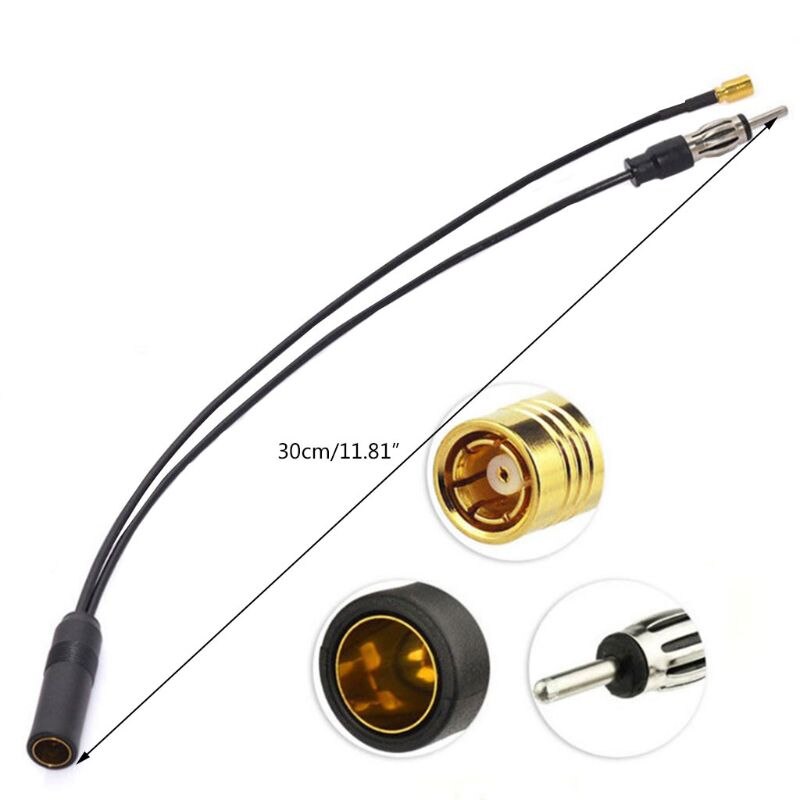 Dab + FM/AM SMB câble antenne DIN séparateur accessoire antenne convertisseur sans fil adaptateur plomb véhicule autoradio prise M2ED