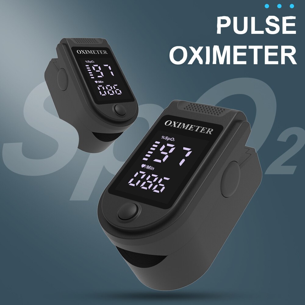 Household Digital Fingertip pulse Oximeter Blood Oxygen Saturation Meter Finger SPO2 PR Monitor health Care