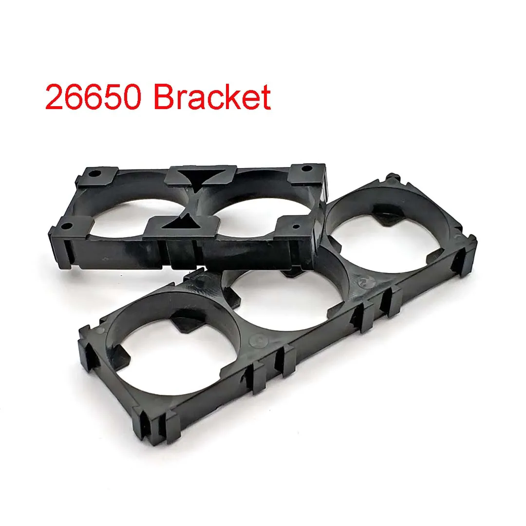 26650 Battery Holder 2P and 3P Bracket Cylindrical Cell Holder for 26650 Li-ion Battery Pack Hole Diameter 26.3mm