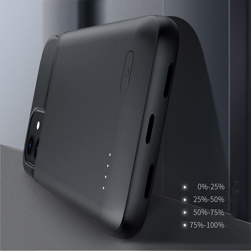 4800mAh Power Bank Battery Charger Cases For iPhone 12 Pro Max 12 Pro Battery Case Power Bank Charging Case For iPhone 12 Mini