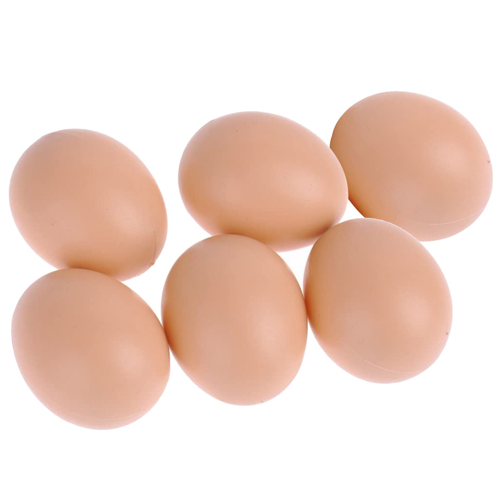 6 PIÈCES Oeuf À Couver Volaille Trappe Reproduction Simulation Faux En Plastique Artificiel Oeufs PEINTURE À LA MAIN Oeuf Plastique Aide Pondre Poule