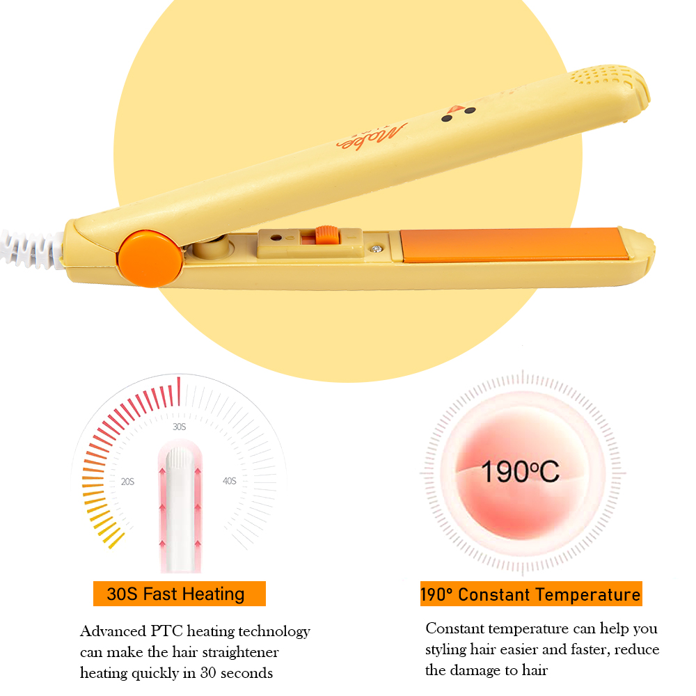 Mini Haarglätter Für Mädchen Haar Eisen Richt Bügeleisen Haar Curler Tragbare Keramik Flache Eisen Haarglätter Für Haar