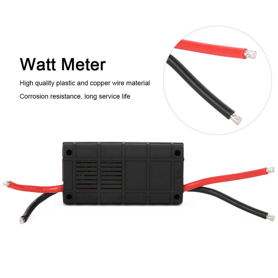 watt måler brikke makt analyzer lcd digital tester volt amp til rc modellfly