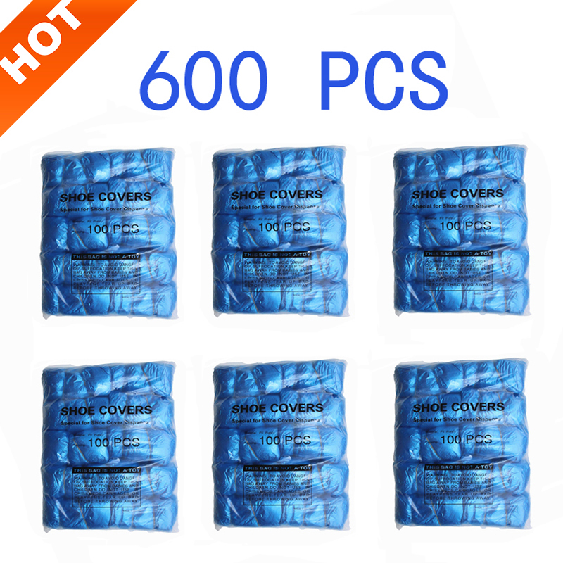 Disposable T-Buckle Overshoes for Automatic Shoe Cover Dispensers Dustproof Boot Covers Waterproof Plastic and Non-Woven Indoor: 600pcs Best Selling