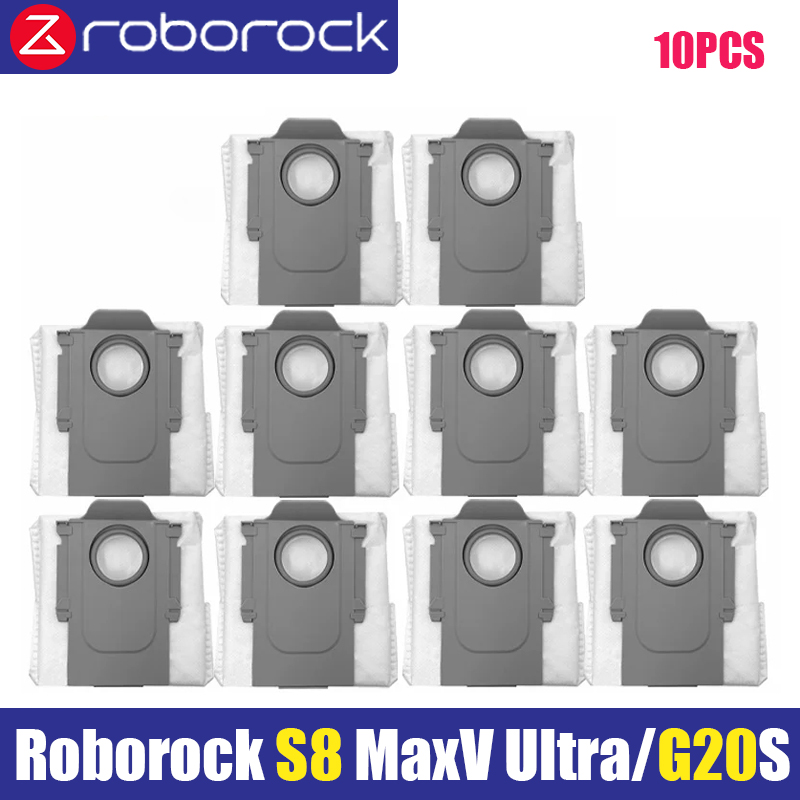 Roborock S8 Max V Ultra G20s robot Vacuum Cleaner Accessories mop Choth vacuum bags Side Brush Filter Replaceable Parts: Gold