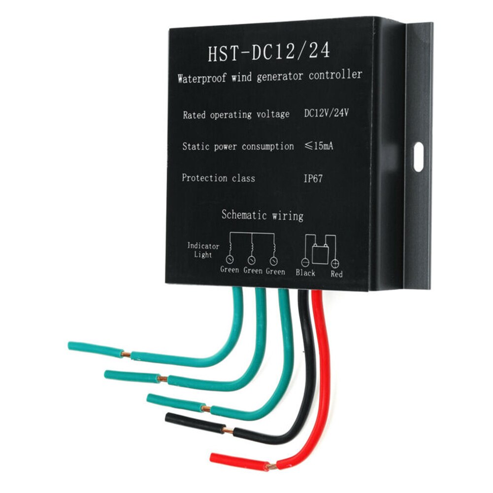 Vindgenerator vindturbin  dc 12v/24v 1000w batteriladningsregulator regulator til marine og land