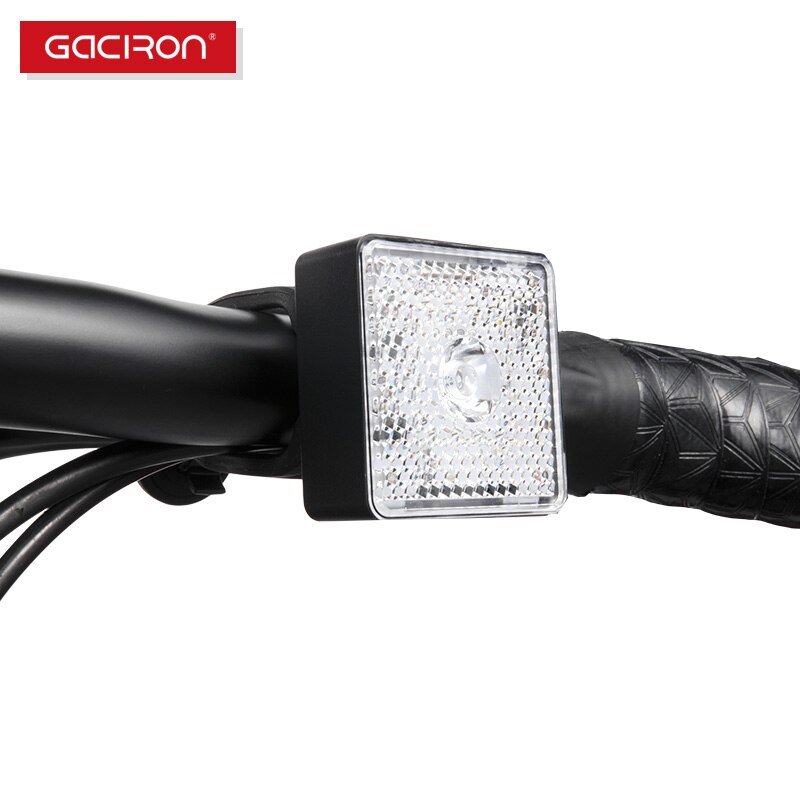 GACIRON 80 Lumen inteligente bicicleta luz bicicleta delantera luz de advertencia impermeable foco reflector la seguridad nocturna luz trasera
