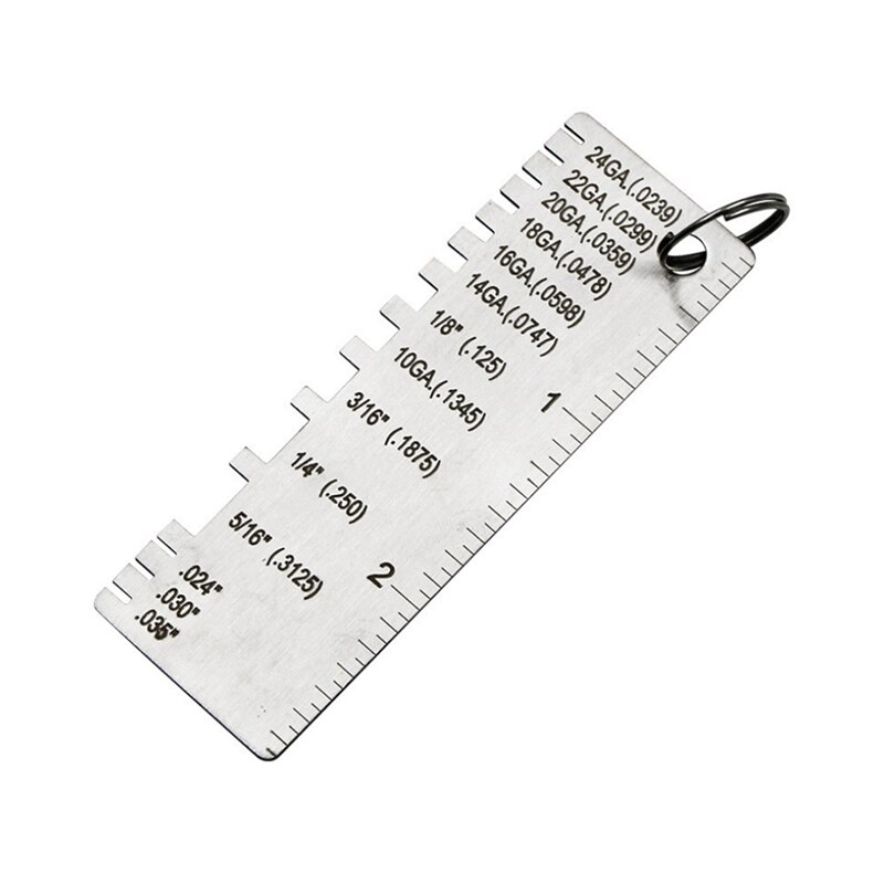 Metal Sheet Thickness Gauge,Dual-Sided Round Metal Sheet Gauge-Wire Gauge Measurement Tool,Welding Gauge Thickness Gauge
