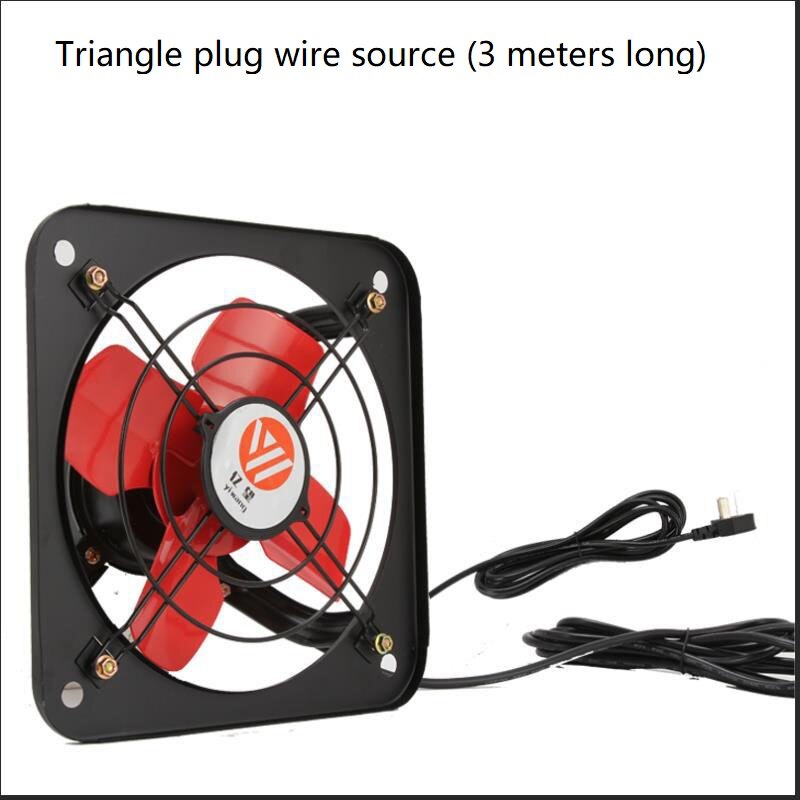 8/10 inch Powerful Industrial Ventilation Extractor Metal Axial Exhaust Commercial Air Blower Fan for Kitchen Bedroom