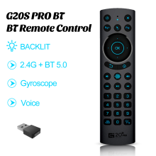 Mando a distancia G20S PRO para Android TV BOX, mando a distancia infrarrojo con botones retroiluminados inalámbricos, Bluetooth 2,4, G20BTS Plus, 5,0G