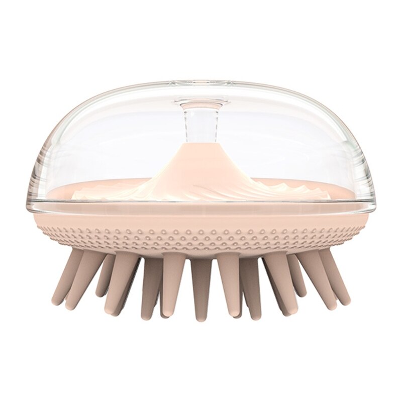 Ronde Kwallen Vorm Haar Shampoo Borstel Siliconen Haren Luchtkussen Acupunt Hoofd Hoofdhuid Massage Scrubber Schoonmaken Wassen: PK