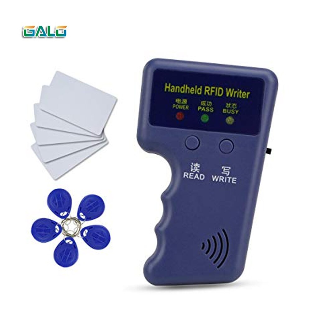 Lector de código EM4100 TK4100, dispositivo de lectura manual, 125KHz, RFID, copiadora, escritor, duplicador, programador, EM4305, T5577, tarjetas de identificación y Keyfobs regrabables