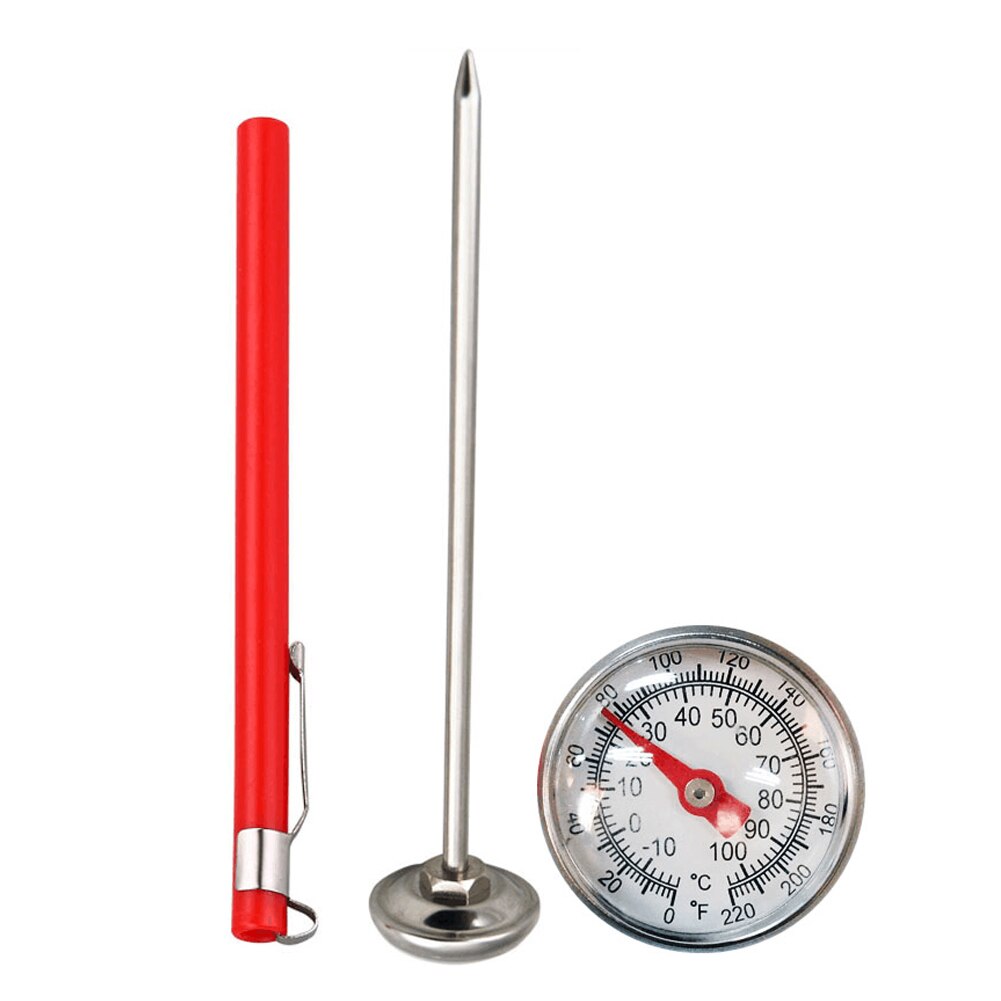 127mm Stainless Steel Soil Thermometer Celsius Measure Garden Dial Display -10-100Degrees Celsius For Ground Compost Garden Soil