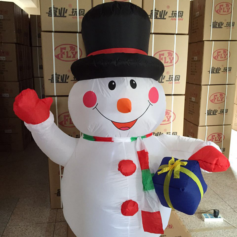 120cm Air Aufblasbare Santa Claus Schneemann Outdoor Luftdurchblasen Weihnachten Dekoration Figur Kinder Klassische Kinder Spielzeug