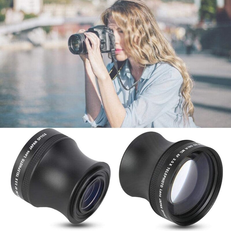 52mm 3.5X nification Telephoto Lens Universal for Canon Nikon Pentax Olympus Sony SLR Camera HD Metal Teleconverter