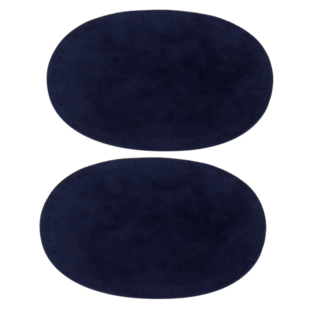 Neue Wildleder Stoff Flecken paar Oval NäHenne auf Knie Ellenbogen Flecken Reparatur NäHenne Stoff Tasche Kleidung Zubehör 14x9 cm 6 Farben: Blau