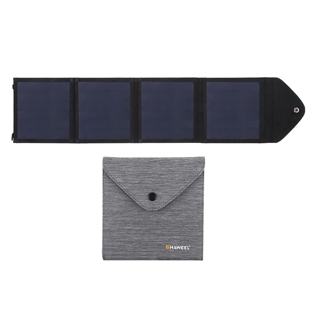 Solar Charger 14W 5V/2.2A Single USB Port Solar Battery Charger with 4 Panels