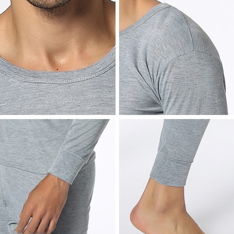 Thermische winter naadloze strakke flexibele lange onderbroeken zelfverwarmende warme ondergoedset ondergoed voor mannen