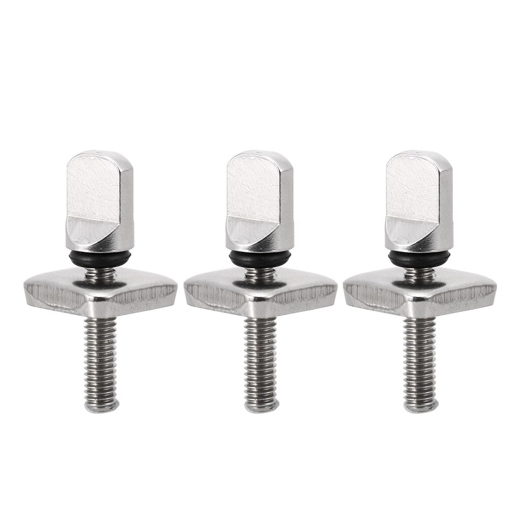 Tornillos de aletas Longboard de acero inoxidable sin herramientas 2 uds/3 uds. Tornillos de aletas y placa sin herramienta tornillos de tabla de surf con placa
