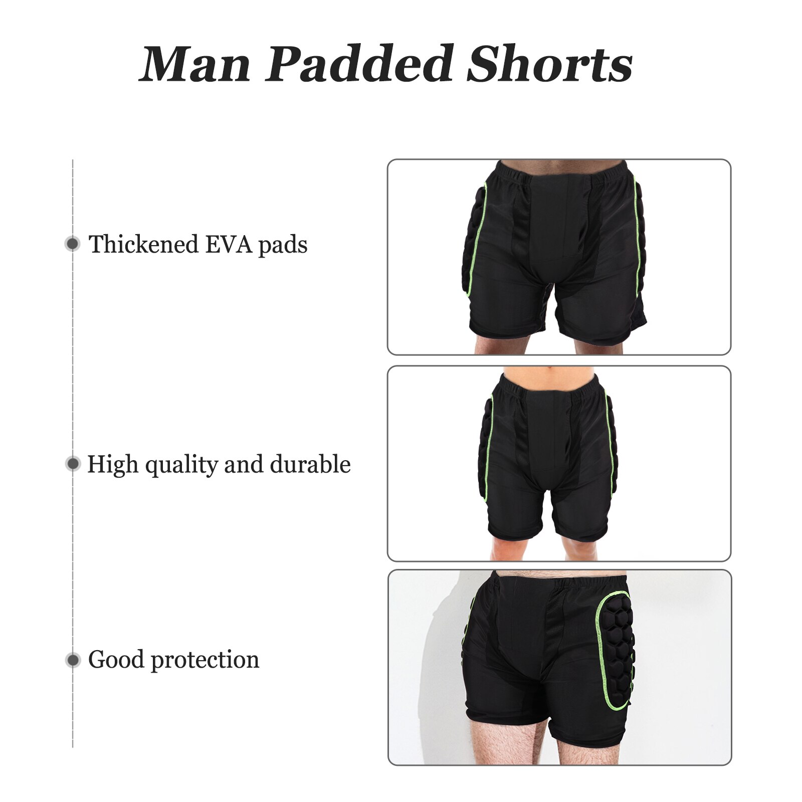 Mannen Ademende Fietsbroek Gewatteerde Mountainbike Outdoor Downhill Shorts