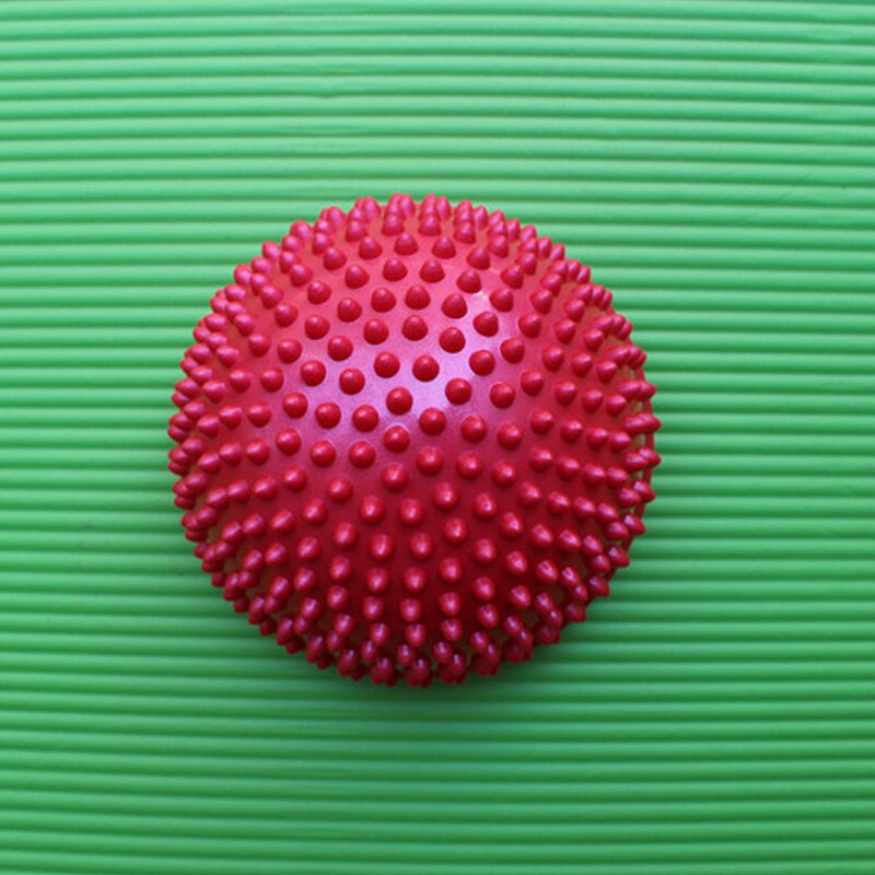 Inflatable Half Sphere Yoga Balls PVC Massage Fitball Exercises Trainer Balancing Ball For Gym Pilates Sport Fitness THI: Red