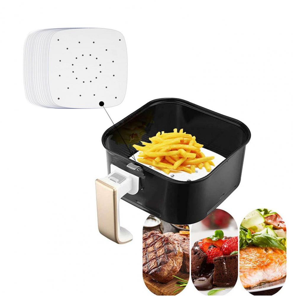 100 pièces/sac Absorbant L'huile Papiers multi-usages Anti-adhésif Facile à Utiliser Léger Portable En Bambou Revêtement Plaquettes pour la Cuisine