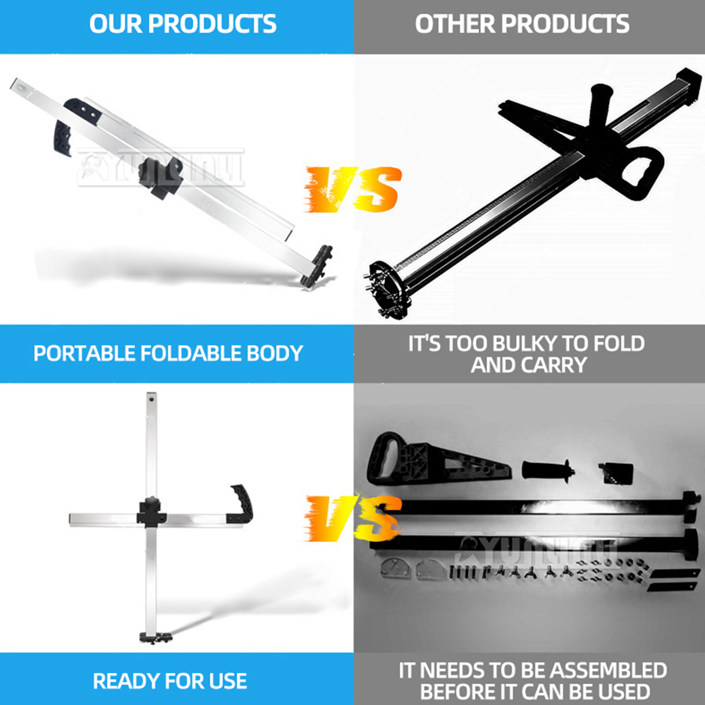 Foldable Plasterboard Cutter Gypsum Board Cutting Machine Aluminum Manual Panel Cutting Knife Building Renovation Tools