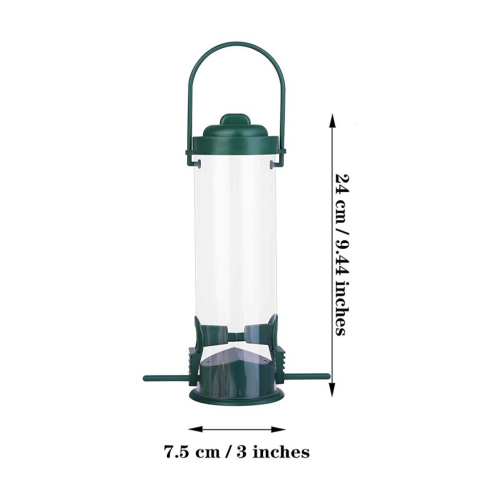 Bird Feeder Outdoor Feeding Portable Wild Birds PP Plastic Supplies Park Garden Tree Container Bird Supplies