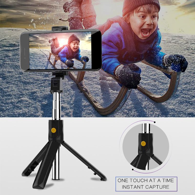 Multifunctionele Draadloze Bluetooth Selfie Stok Afneembare Statief Opvouwbare Monopod Voor Iphone/Een-Droid Mobiele Telefoons Voor Go-Pro Kwam