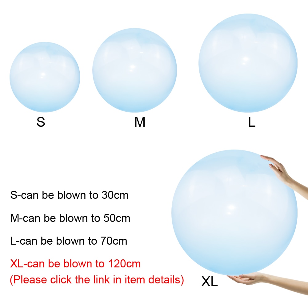 Children Outdoor Soft Air Water Filled Bubble Ball Blow Up Balloon Toy Fun Party Game Summer for Kids Inflatable