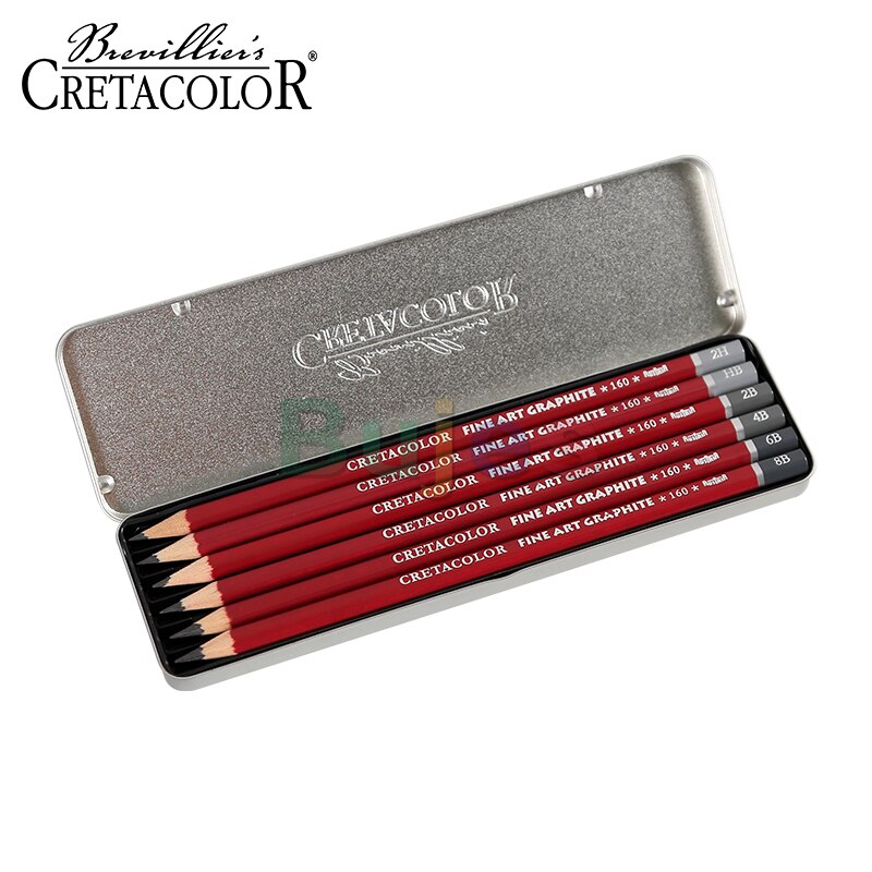 Imported from Austria CRETACOLOR graphite sketch pencil set 6/12/24 pcs graphite pencil sketch Iron box art supplies