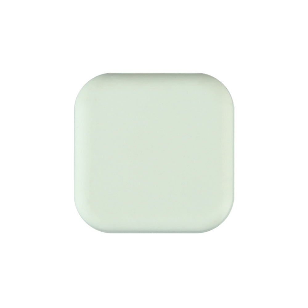 Butoir de porte rond/carré en Silicone, protection murale, poignée de porte, pare-chocs, auto-adhésif, silencieux, bloc de porte, meubles, Anti-collision: Square-Green
