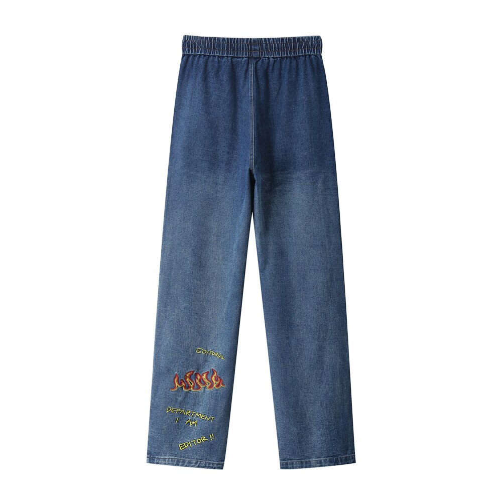 LINDSEY SEADER Männer Denim Hosen gerissen Löcher Straße Hüfte hüpfen Denim Hosen Harajuku betrübt Denim Schlauch Jean Hosen