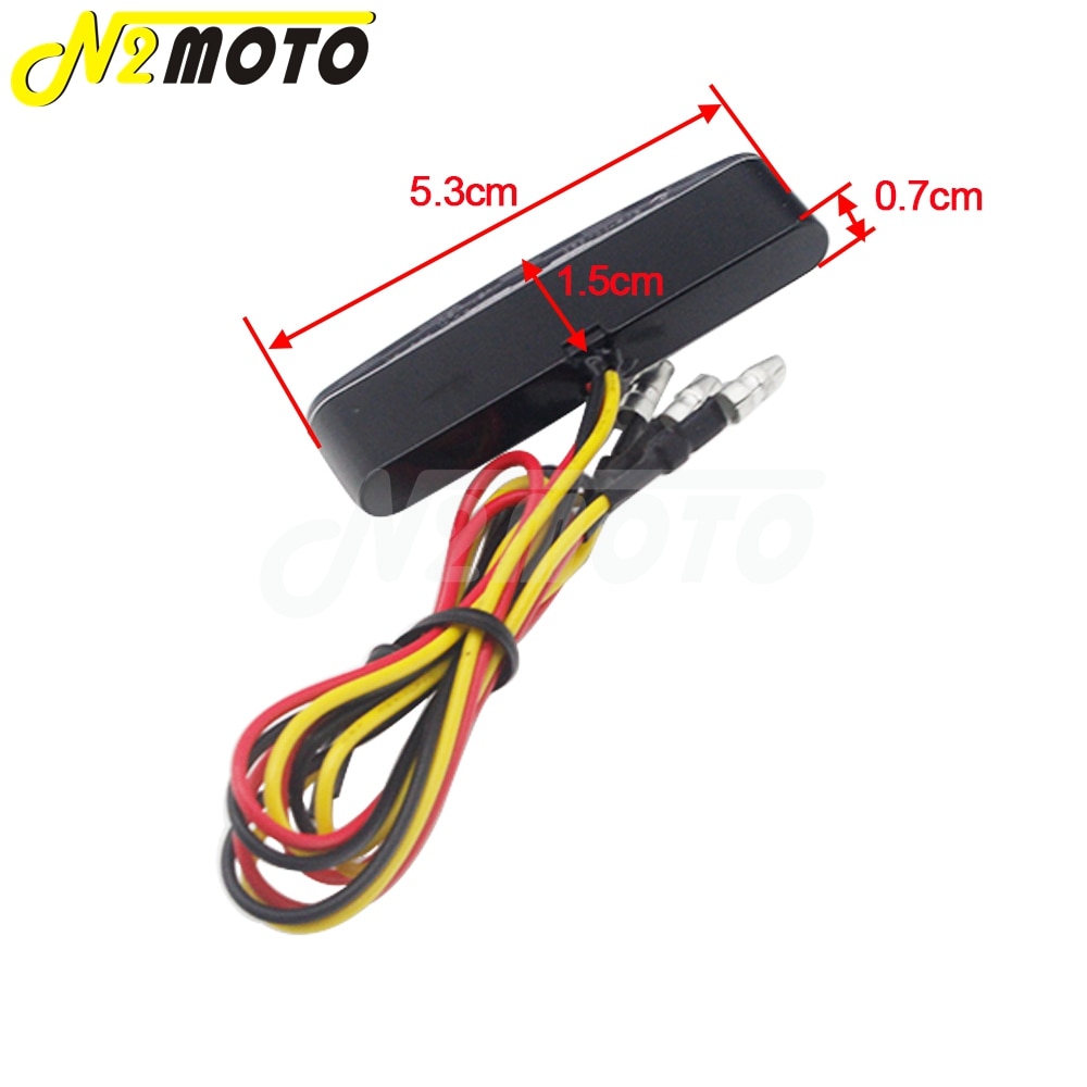 Luces LED traseras de 12V para motocicleta, 9 lámparas con luz de advertencia Universal para ATV Quads, Calle y Moto