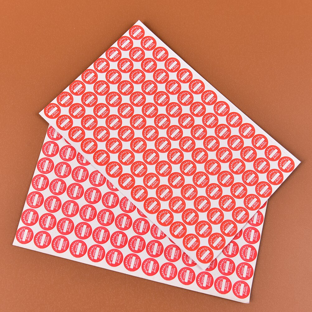 208Pc 10Mm Garantie Fragiele Seal Label Sticker Universele Gegarandeerd Leegte Sticker