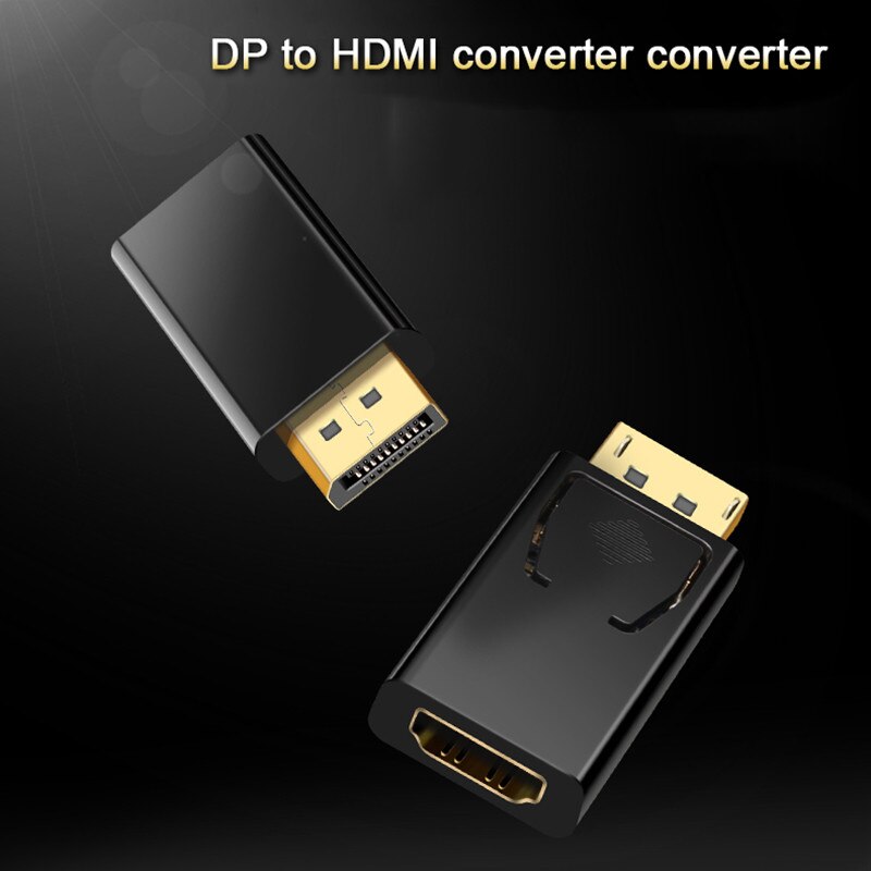 Adattatore da DP a HDMI-porta di visualizzazione compatibile con HDMI maschio femmina DisplayPort convertitore adattatore DP a HDMI