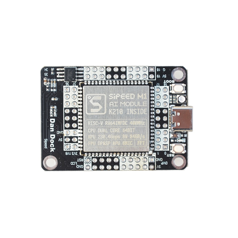 ShenzhenMaker Store Sipeed M1 dock suit ( M1 dock + 2.4 inch LCD + OV2640 ) K210 Dev. Board 1st RV64 AI board for Edge Computing