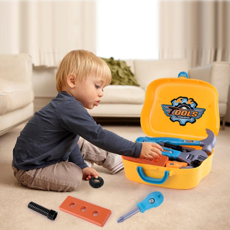 Caja de herramientas de reparación de simulación para niños, destornillador, desmontaje, juguete para jugar a las casitas, juego, herramienta de reparación, juguete para