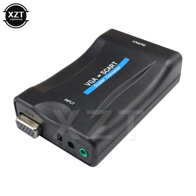 VGA naar SCART Video Audio HDMI Adapter Converter Digitale TV Signalering Adapter Connector Met Afstandsbediening voor HDTV 1080p